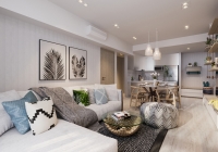 Artist's perspective of interiors of a unit at Empress at Capitol Commons