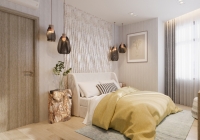 Artist's perspective of interiors of a unit at Empress at Capitol Commons